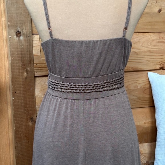 In Love With Derek Taupe High Low Knit Sundress Women’s Medium Sleeveless Casual - Picture 7 of 13